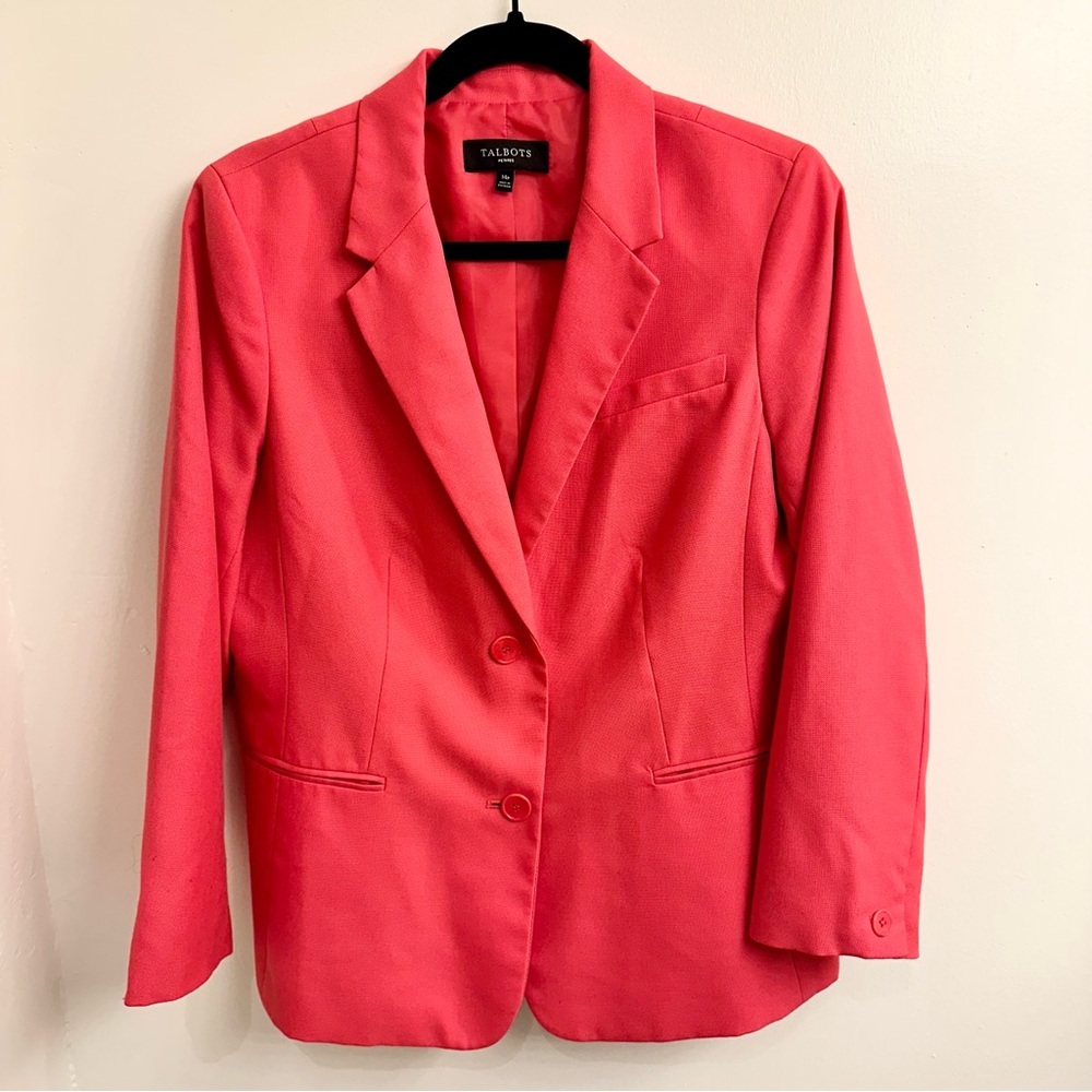 Talbots Women's Coral Casual Blazer Sz 14P